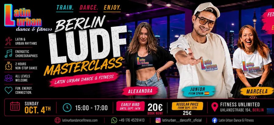 Cartel de la Master Class LUDF en Berlín